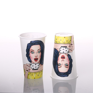 Customized CMYK Printed Reusable PP Plastic <strong>Cup</strong> <strong>Large</strong> Capacity Reusable Plastic Tumbler Stadium <strong>Cup</strong> - Product Image 3