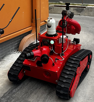 Robot Pemadam Kebakaran RXR-M40D-880T, Alat Pemadam Kebakaran Meriam Air 40L/S Jangkauan 65M, Peralatan Pemadam Kebakaran RC
