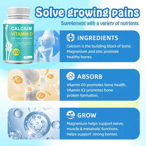 Cápsulas de gel blando de vitamina <span class=keywords><strong>D</strong></span> de alta absorción de calcio para apoyar la salud ósea y estimular el sistema inmunológico - Product Image 3