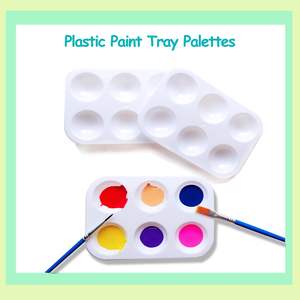 Juego de 20 tiras de pintura acrílica a granel populares en 12 colores con 40 pinceles y 20 paletas para pintura en lienzo - Product Image 4