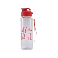 Vaso de Plástico PET de Gran Capacidad a Prueba de Fugas; Botella de Agua Deportiva Portátil para Exteriores con Pajita, Tapa Abatible y Correa de Transporte, Diseño Simple