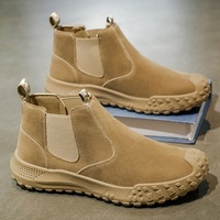 Chaussures pour hommes directement de l'usine, résistantes à l'usure, à semelle épaisse, rehaussantes, bottes de travail décontractées pour le désert, tendance masculine