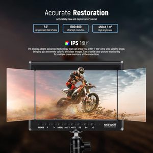 NEEWER F100 7 Inch Camera Field <strong>Monitor</strong> HD <strong>Video</strong> Assist Slim IPS With 2600mAh Battery &amp; USB Charger for DSLR Cameras - Product Image 3
