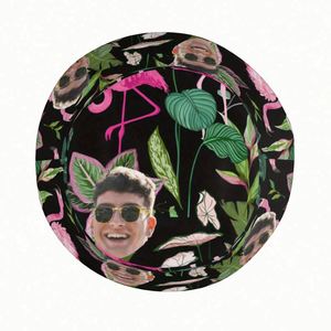 Sombrero de Pescador Personalizado con Foto y Diseño de Hojas Tropicales Dibujadas a Mano para Hombres y Mujeres, Ideal para Viajes de Verano y Pesca - Product Image 5