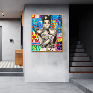 Quadro su Tela Dipinto a Mano 100% Stile <span class=keywords><strong>Banksy</strong></span>, Arte Moderna, Pittura a Olio su Tela, Decorazione Casa Vendita Calda - Product Image 3