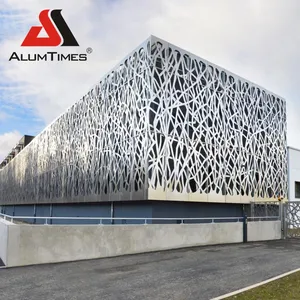 Alumtimes 2024 Hot Sale Decorative Building Facades Metal 3D Cladding Exterior For Shopping Mall Aluminum Single Panel