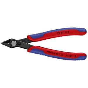 KNIPEX-Super Knips Electrónicos 78 61 125 SB®Bruñido, mangos con empuñaduras multicomponente, para cortar fibra óptica, Special t - Product Image 1