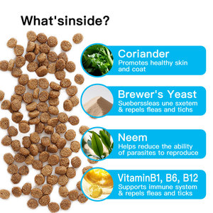 Compléments alimentaires pour chiens OEM/ODM contre les puces et les <span class=keywords><strong>tiques</strong></span> sous forme de friandises à mâcher - Product Image 2