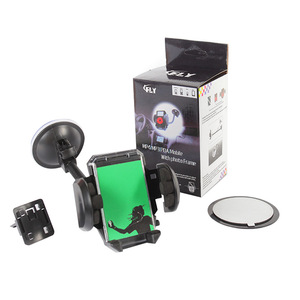 Baimo Car Phone Mount Suction Cup Universal Windshield Air <b>Vent</b> Holder Black ABS Material Model 2081 - Product Image 5