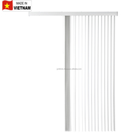Persianas verticales de PVC de estilo moderno de EE. UU., persianas verticales de PVC de 89mm y 3,5 pulgadas, persiana para Puerta de interior, persiana para ventana, plástico hecho en Vietnam