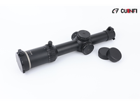 Lunette de tir tactique Cuinfi 1-8X24 SFP en alliage d'aluminium, tube de 30 mm, verre HD, réticule gravé à l'encre rouge, lunette de chasse
