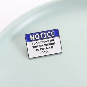 Broches en alliage de zinc moulé, vente en gros, citation « Je n'ai pas le temps », crayons pour expliquer, badges de revers, bijoux, cadeaux - Product Image 3