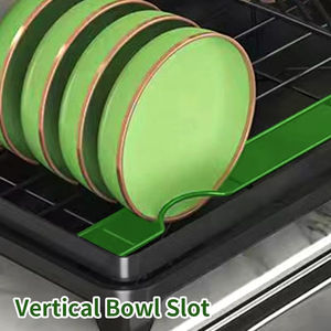 שכבה אחת נירוסטה צלחת מנקז מטבח משטח משטח אנטי חלודה-חיסכון צלחת ייבוש - Product Image 3