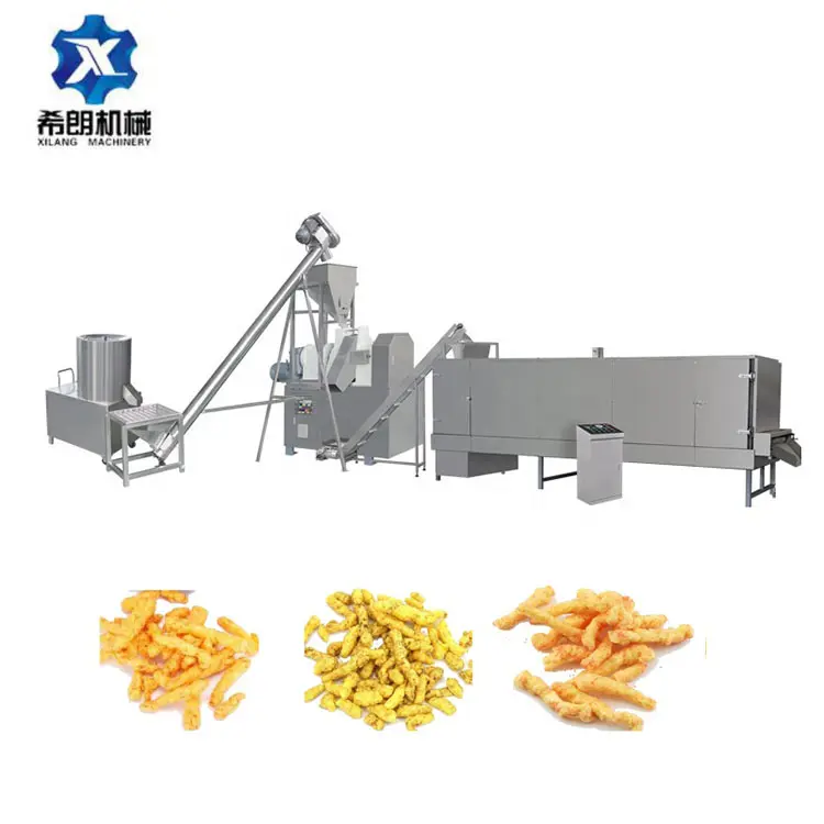 Gepofte Snack Food Machine Gepofte Snacks Productielijn Kurkure Cheetos Nik Naks Snacks Making Machine