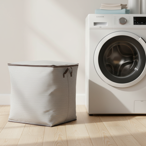 Sacs de rangement pour vêtements en tissu pliables écologiques et durables en gros, bacs à linge sales, panier à linge pliable pour la maison - Product Image 1