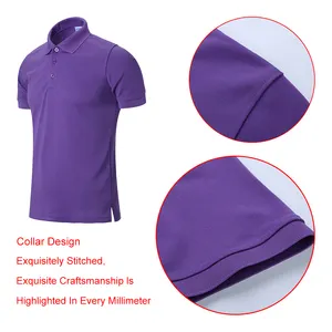 Prviate Label Tichert Sports Shorts Golf Polos Polyester Spandex Men Pour Hommes Cotton Grande Taille Sublimated Polo T-Shirt