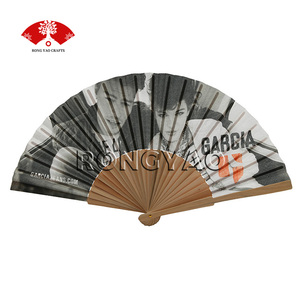 Abanicos Chinos de Madera de 23 cm al por Mayor para Decoración de Bodas, Abanicos Portátiles Personalizados - Product Image 5