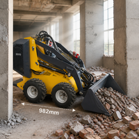 Mini-chargeuse sur pneus S370, charge nominale 180 kg, capacité de levage 1000 kg, chargeuse compacte sur roues Dingo, norme EPA Euro 5
