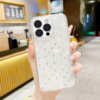 Coque scintillante pour iPhone, compatible modèles 13, 14, 13, 12, 11, motifs étoiles, luxueuse, brillante, bling