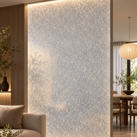Panneaux muraux décoratifs en résine pour plafond de salon intérieur moderne, design effet glace craquelée, panneaux en plastique durables pour chambre d'hôtel