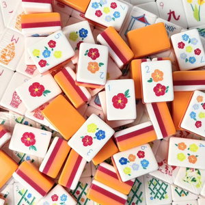 ชุดไพ่โป๊กเกอร์มาจอง 160 ใบ สีส้ม รุ่นใหม่ ขนาดพกพา 4 ชั้น ทำจากอะคริลิคแกะสลัก ดีไซน์ทันสมัย หรูหรา เป็นมิตรกับสิ่งแวดล้อม เหมาะสำหรับเล่นคาสิโน - Product Image 1