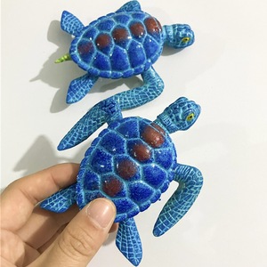 Aimant de réfrigérateur personnalisé mignon Simulation tortue forme membres mobile peint réfrigérateur autocollants maison décoration quotidienne - Product Image 4