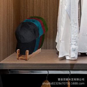 Wooden <b>Hat</b> Rack 6 Tier Desktop Storage Organizer For Baseball Caps Sun <b>Hats</b> Display <b>Stand</b> - Product Image 4