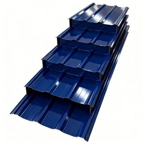 Tôle d'acier galvanisé ondulé prépeint / Tôle de métal Galvalume / Tôle de toiture en Aluzinc colorée - Prix par feuille - Product Image 1