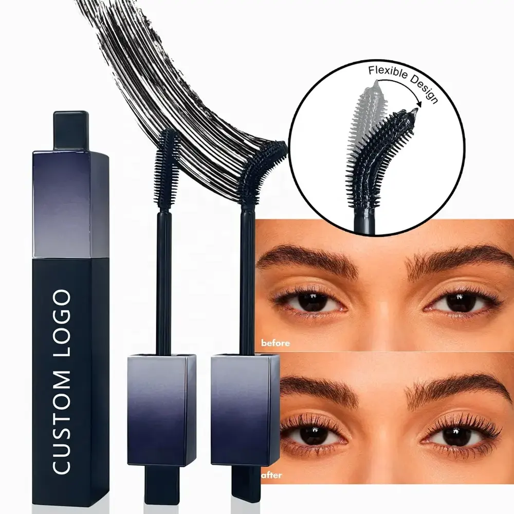 Groothandel Reizen Make Up Buigbare Mascara Private Label Custom Logo Hoge Kwaliteit Vibely Waterdichte Mascara