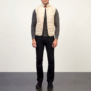 Gilet en cuir bouffant de dernière conception de qualité supérieure pour l'hiver des hommes tenues décontractées en plein air Logo personnalisé gilet bouffant élégant - Product Image 1