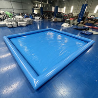 Tapis de lavage de voiture gonflable extérieur Tapis de sol de garage pour le nettoyage de la voiture, tapis de collecteur de rétention d'eau gonflable portable