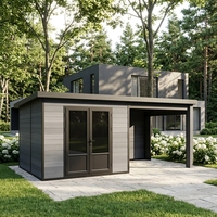 Casas de Madera Modernas Serie Multi D con Protección UV, Cobertizos de Jardín, Vidrio Resistente a Impactos, Ventanas con Temperatura Constante