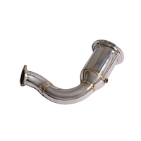 Header Knalpot Downpipe 200CELL High Flow Langsung dari Pabrik, Peningkatan Tenaga untuk Porsche Cayenne E3 3.0T 2018+ SS304, Upgrade Dumppipe