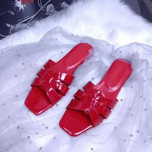 Summer Fashion Women's Genuine Leather Slip-On Open Toe Platform Slippers Anti-Slip Cushioning Beach Flattie - Product Image 6