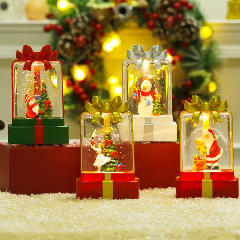 Venda Direta Da Fábrica Produto Férias Presentes Pequeno Natal Luz Água Neve Globo Lanternas Para Crianças