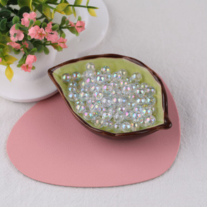 ลูกปัดอะคริลิกรูปทรงกลม 8 มม. สีรุ้งใส รูตรง สำหรับทำสร้อยข้อมือ DIY วัสดุทำเครื่องประดับ ลูกปัดแบบหลวม - Product Image 3