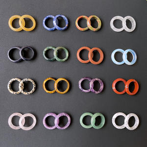 Anelli in Cristallo Naturale Colorato all'Ingrosso: Howlite, Ametista dei Sogni, Pietre Curative, <span class=keywords><strong>Agata</strong></span>, Quarzo Rosa - Anello in Cristallo per la Festa della Mamma - Product Image 3