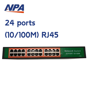 Conmutador de red de 24 puertos Precio al por mayor 24 puertos Rj45 <span class=keywords><strong>10</strong></span>/100Mbps 2 puertos Uplink <span class=keywords><strong>Megabit</strong></span> 24 puertos para sistema CCTV - Product Image 3