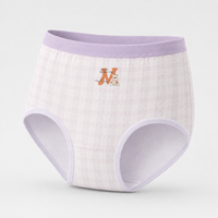 Braguitas ODM al por mayor para mujer, con estampado de letras, de uso diario, tejidas, de tiro medio, suaves, transpirables y de alta elasticidad.