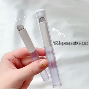 Silicone Lip <b>Brush</b> <b>Round</b> Head Lip Balm Applicator Concealer Makeup <b>Brushes</b> Portable Nail <b>Brush</b> Makeup Tools - Product Image 3
