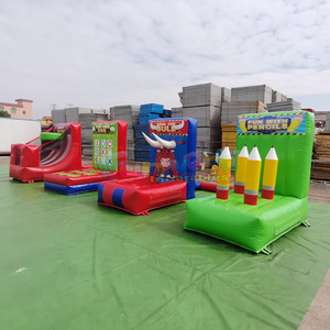 Commercial grade 4 in1 <b>inflatable</b> carnival <b>games</b> jeux gonflables blow up air sport set for kids - Product Image 6