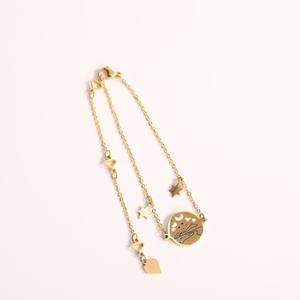 سوار جديد بتصميم عصري بسيط مطلي بالذهب على شكل بطاقة التارو للسيدات والفتيات، مجوهرات إبداعية - Product Image 4