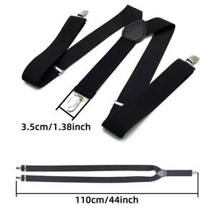 <span class=keywords><strong>Tirantes</strong></span> de <span class=keywords><strong>traje</strong></span> para <span class=keywords><strong>hombre</strong></span> con diseño en Y, negros, elásticos, ajustables, de 3.5 cm de ancho, con 3 clips, para fiestas y bodas, ideales como regalo. - Product Image 3