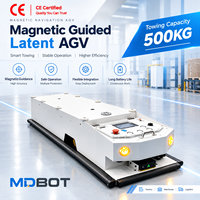Robot AGV MDBOT à Navigation Magnétique, Charge Utile de 500 kg, pour la Manutention sur Ligne de Production, la Distribution en Entrepôt, le Transfert Automatique de Marchandises