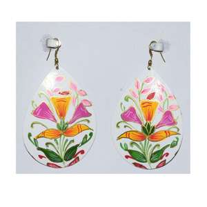 2025 Shenzhen China Jewelry Fair Brass Casual Jewelry Festival martillado pendientes coloridos guantes para mujeres - Product Image 5