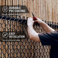Clôture en treillis métallique revêtu de PVC YC, clôture en treillis métallique noire, installation facile, entretien réduit, clôture pour jardin et ferme