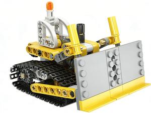 Jouets éducatifs électroniques d'apprentissage STEM, excavatrice programmable STEAM 2 en 1, transformable en bulldozer, blocs de construction à assembler soi-même - Product Image 2