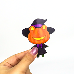 Autocollants d'étiquettes découpées en papier recyclable imprimés personnalisés avec motifs de vacances pour Noël, <span class=keywords><strong>Halloween</strong></span> et décoration de fête - Product Image 4
