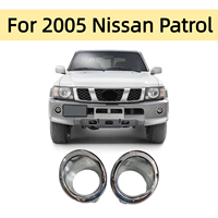Vente en gros d'usine, nouvelle couverture de phare antibrouillard plaquée, pièces extérieures automobiles pour Nissan Patrol Y61