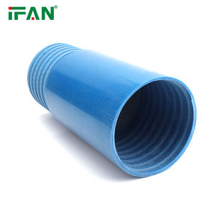 Tuyaux de tubage en <span class=keywords><strong>PVC</strong></span> d'approvisionnement en eau IFAN tuyau UPVC <span class=keywords><strong>63</strong></span>-200mm tuyau de forage de puits en <span class=keywords><strong>PVC</strong></span> bleu - Product Image 3